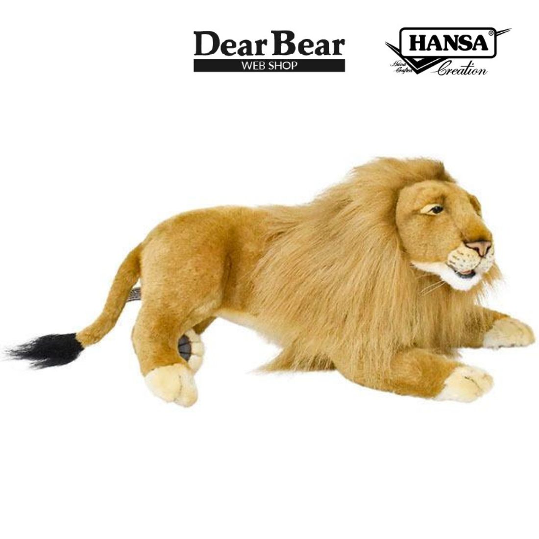 b　ライオンぬいぐるみ HANSA BH3965 ライオン オス らいおん ぬいぐるみ リアル : Dear Bear