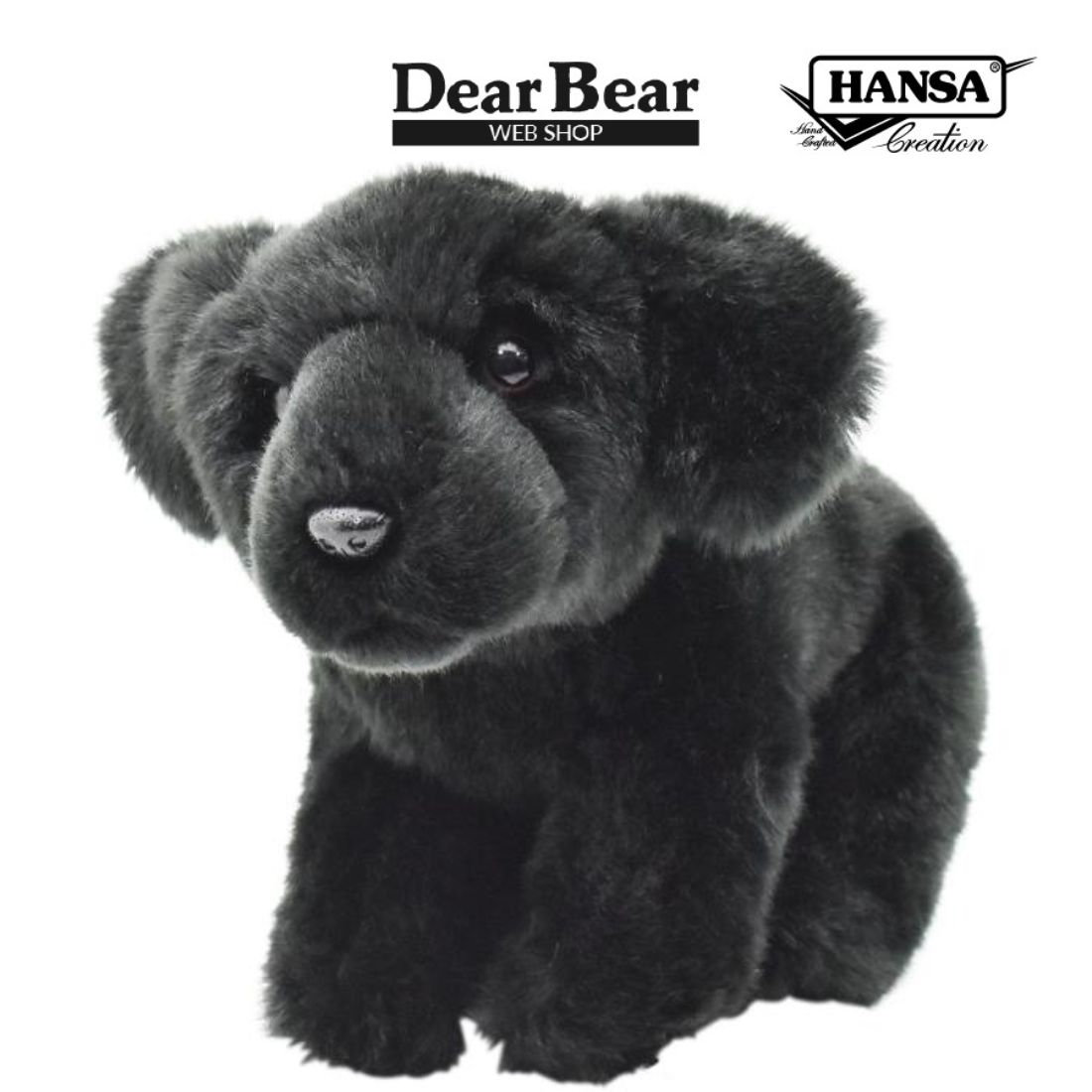 HANSA BH3975 ラブラドール ブラック らぶらどーる くろ 黒 いぬ 犬
