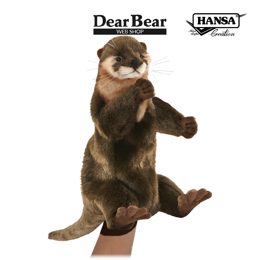 HANSA BH4031 カワウソ ハンドパペット かわうそ 獺 リアル : Dear