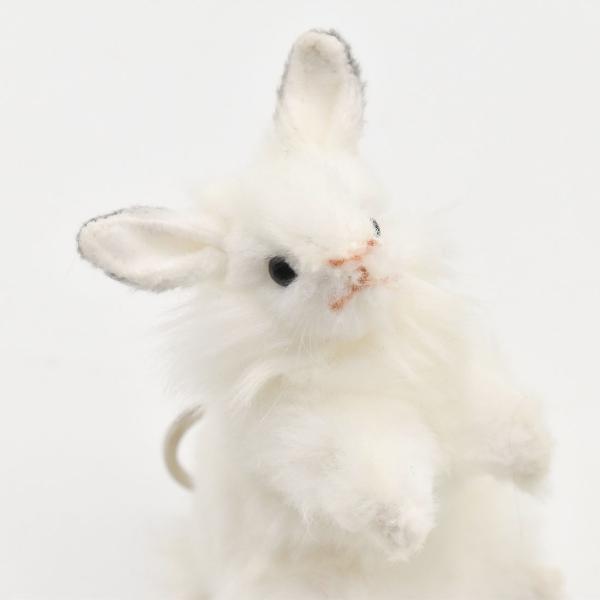HANSA BH6458 シロウサギ キーチェーン しろうさぎ 白兎 キーホルダー