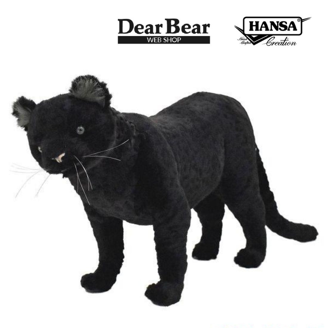 HANSA BH7006 クロヒョウ くろひょう 黒豹 ぬいぐるみ リアル : Dear
