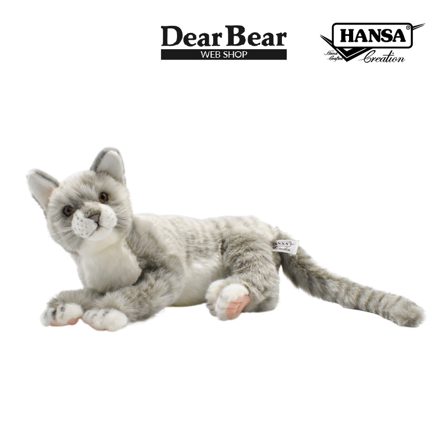 HANSA（ぬいぐるみ） BH7198 ネコ グレー HANSA ねこ 猫