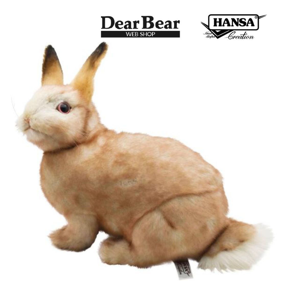 HANSA BH7797 ウサギ クリーム うさぎ 兎 ぬいぐるみ リアル 爆買 母の