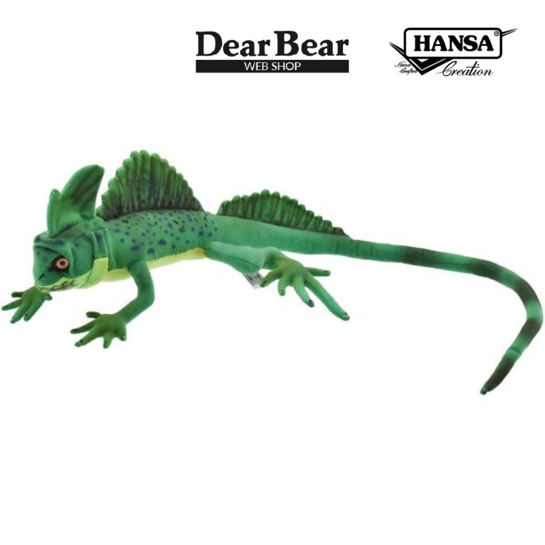 HANSA BH8038 グリーンバシリスク ばじりすく 緑色 ぬいぐるみ リアル