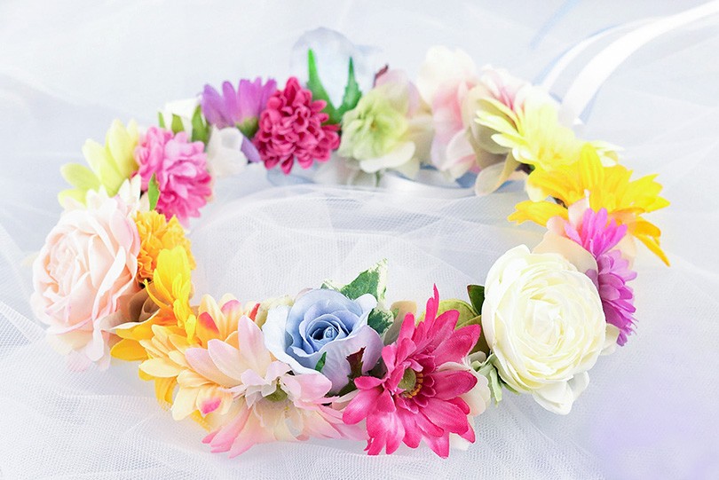 花冠 ピンク系 結婚式 ウェディング 前撮り 桜🌸花冠🌸ウェディング前撮りの通販 by ゆずこ's shop｜ラクマ