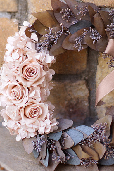 クリスマスリース リース ユーカリリース 玄関ドア プリザーブド  