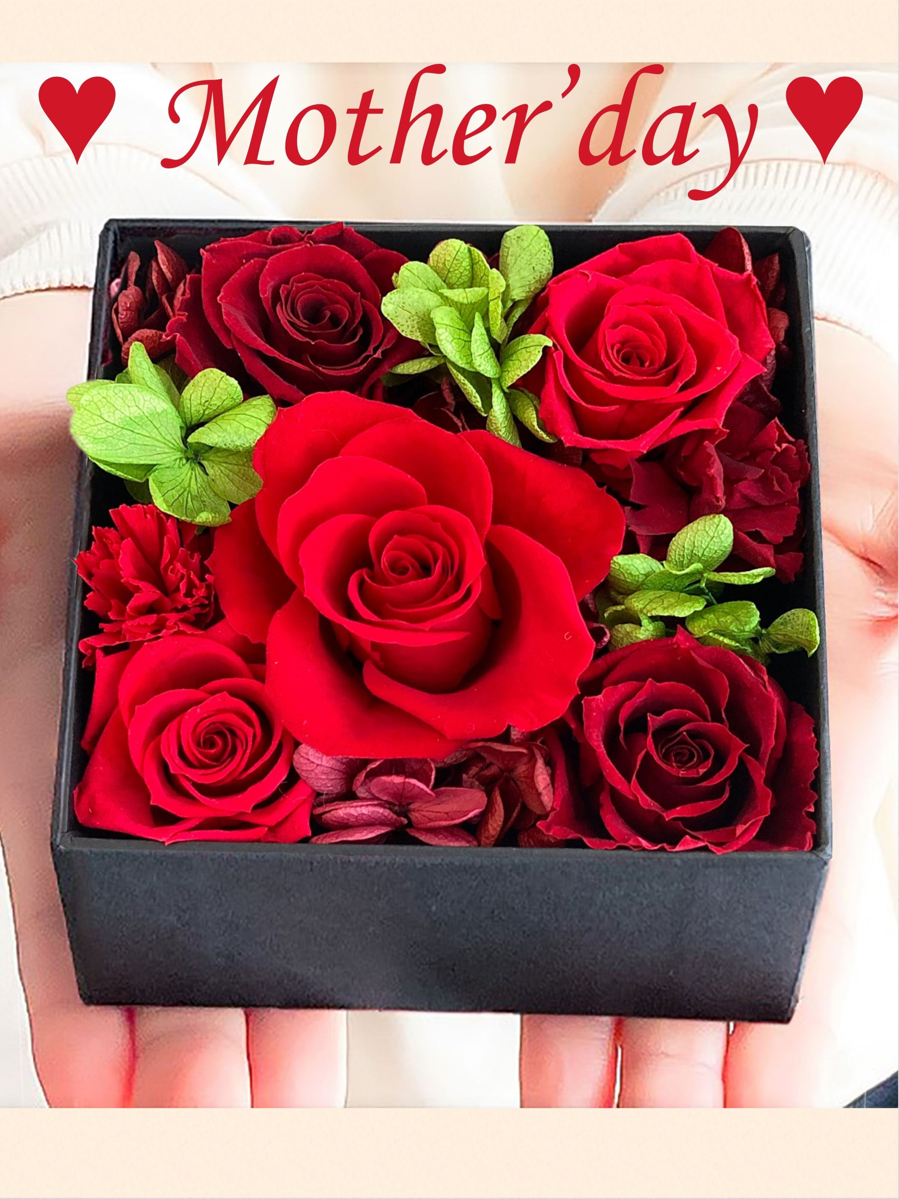 ヘッダー画像：プリザーブドフラワーボックス、誕生日・還暦・退職祝いの花におすすめ！