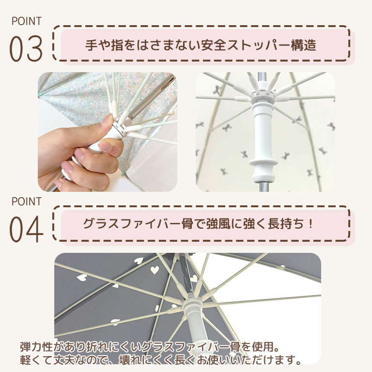 セット商品  傘 レインコート 子ども用 キッズ 女の子 男の子 ランドセル対応 撥水 防水 反射テープ 安全 かさ レイングッズ 入園入学 da033set |  | 19