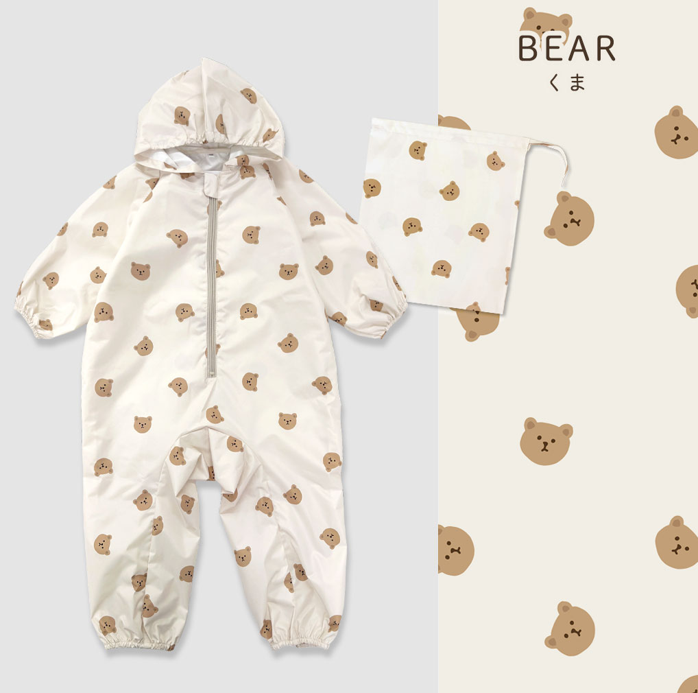 プレイウェア 長袖 子供 撥水 80 90 100 レインコート 遊び着 砂場着 ベビー キッズ 男の子 女の子 かわいい 水遊び dk049 |  | 24