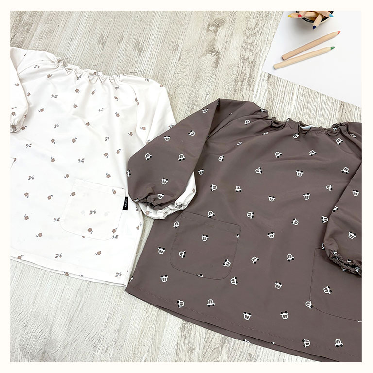 はっ水 キッズ スモック 子供用 長袖 半袖 撥水 幼稚園 女の子 男の子 エプロン お食事 保育園 小学生 入園準備 子供 子ども 汚れ防止 dk081 |  | 16