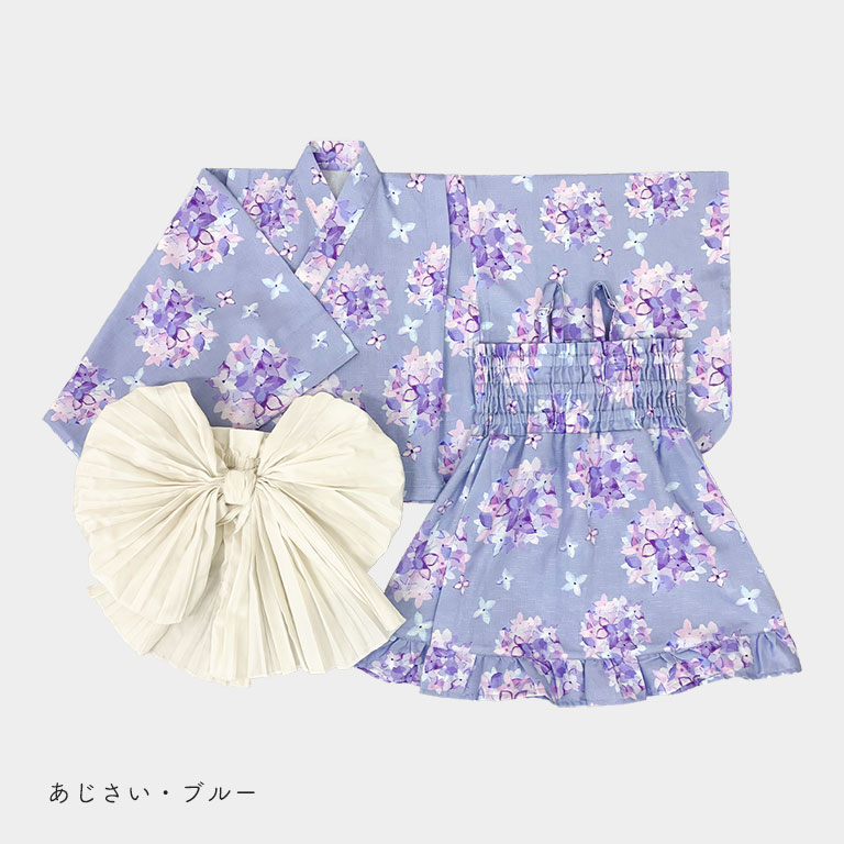 utatane 浴衣 子供 女の子 kids 高級変わり織 子供浴衣3点セット