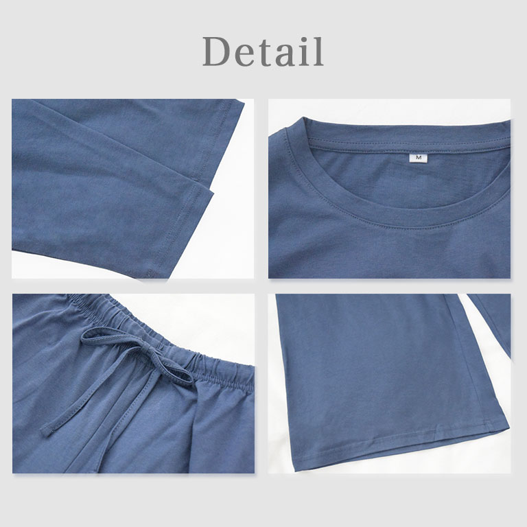 綿100％ ルームウェア レディース パジャマ コットン 部屋着 吸水性 通気性 シンプル おしゃれ 部屋着 dr007 |  | 08