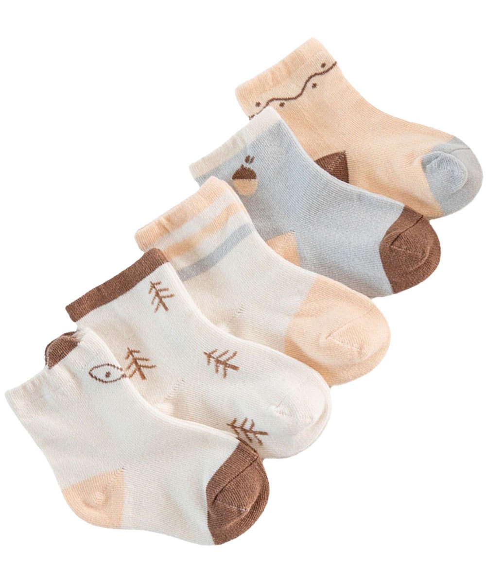 靴下 キッズ 女の子 男の子 可愛い 5足組 ソックス アニマル柄 幼稚園 保育園 プチプラ 13cm〜16cm対応 ds031 |  | 02