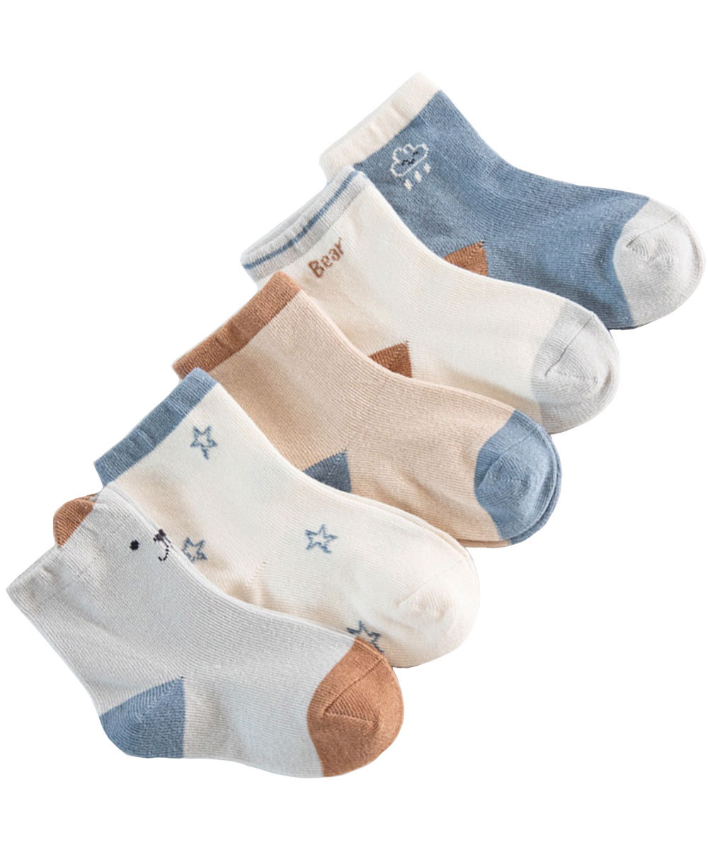 靴下 キッズ 女の子 男の子 可愛い 5足組 ソックス アニマル柄 幼稚園 保育園 プチプラ 13cm〜16cm対応 ds031 |  | 03