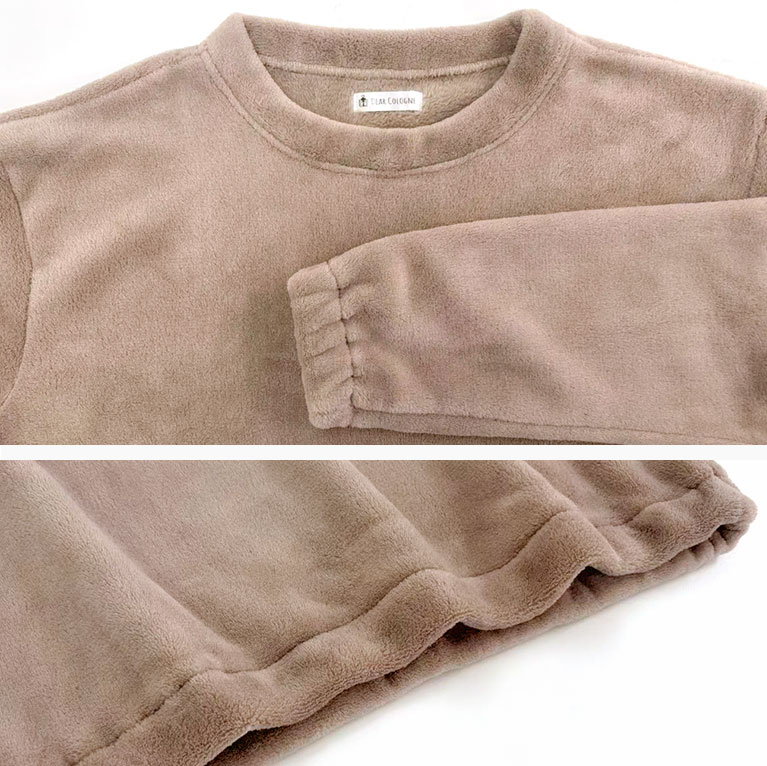 ルームウェア レディース 冬 上下セット もこもこ パジャマ かぶり 長袖 着る毛布 温かい あったかい 防寒 部屋着 かわいい  dw014 ws |  | 26