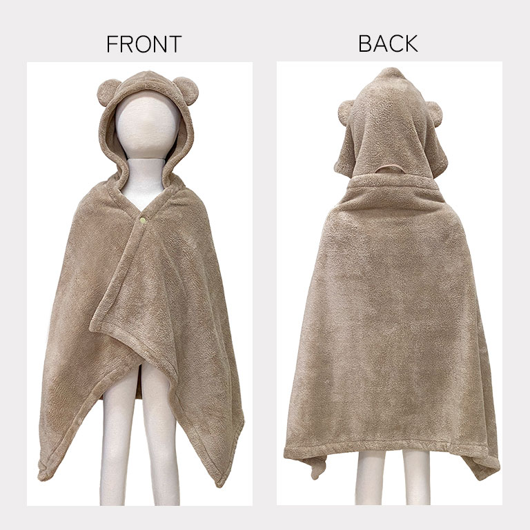 超吸水 バスポンチョ ふわふわ アニマル 耳付き フード付き キッズ ベビー あす楽 バスローブ バスタオル 60×120cm  マイクロファイバー 吸水速乾   dz166 |  | 19