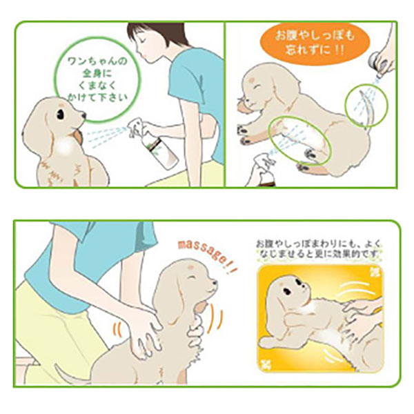 レニーム ペット用虫除け＋毛艶スプレー使用方法
