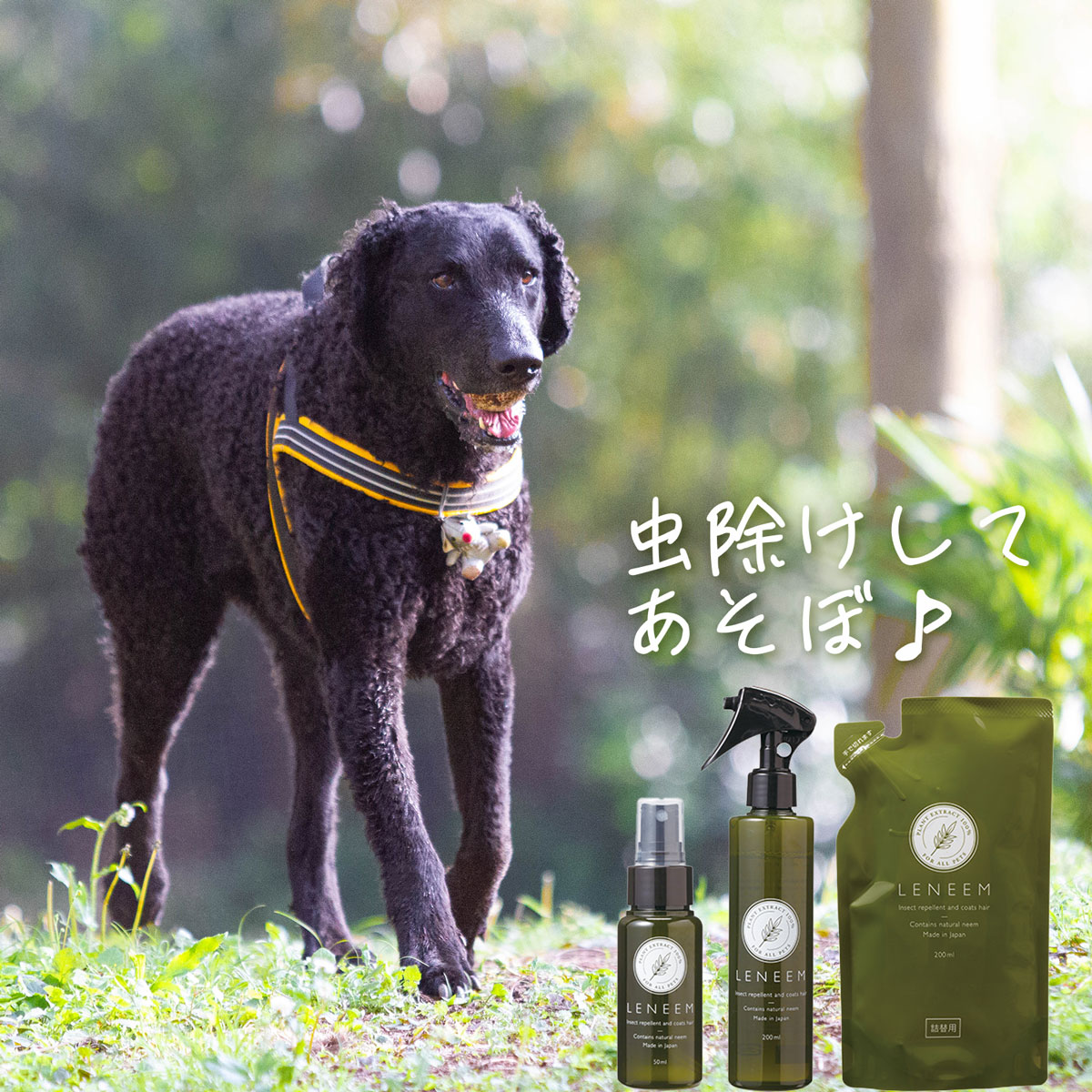 レニームペット用虫除けイメージとラインナップ