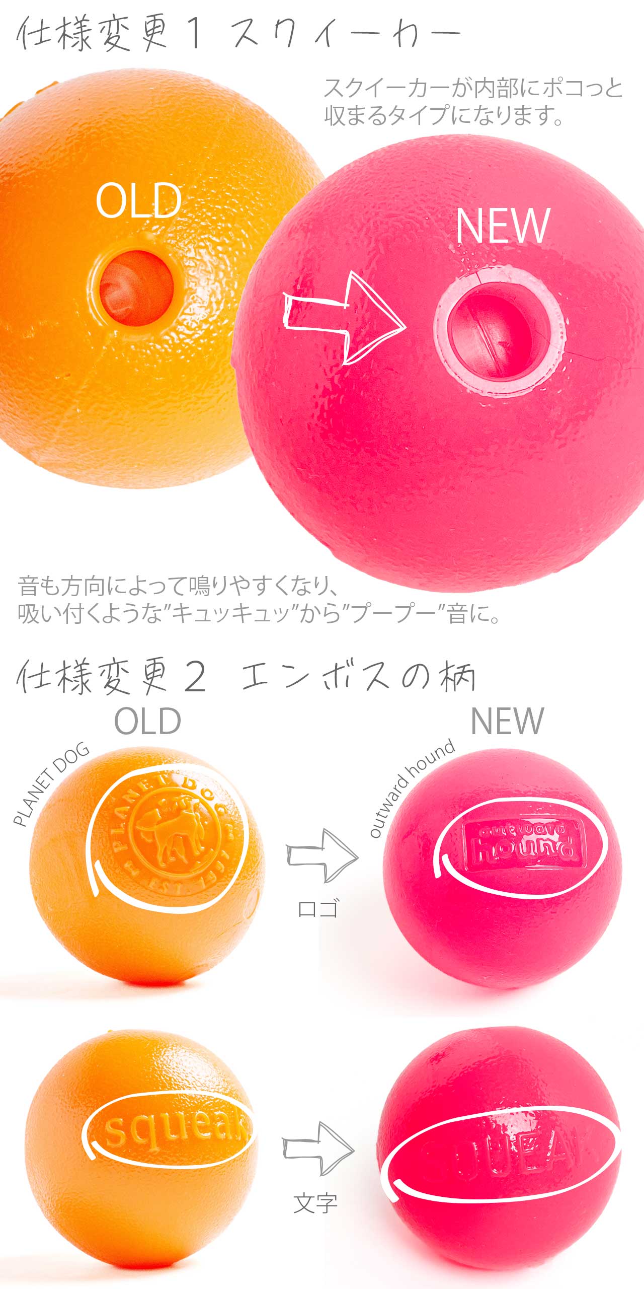 大型犬 ボール プラネットドッグ スクイークボール おもちゃ