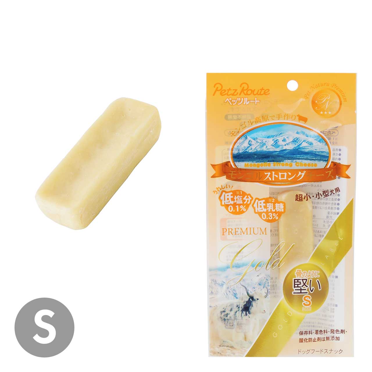 ペッツルート モンゴルストロングチーズ S 1本 犬用 おやつ ペッツルート モンゴルストロングチーズ S 1本 犬用 おやつ