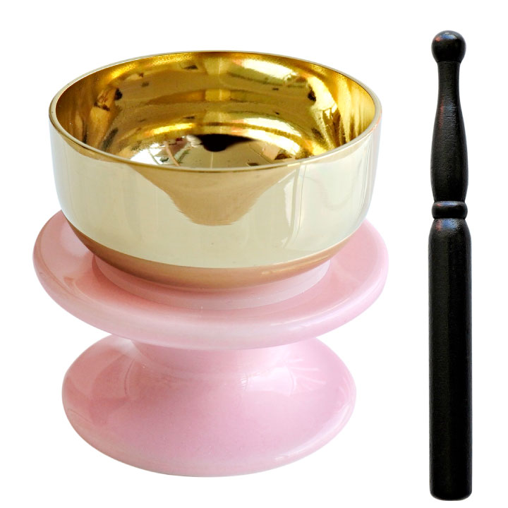 仏具 陶器のりん台 おりんセット ミニ りん棒 メモリアル おりん かわいい | ブランド登録なし | 01