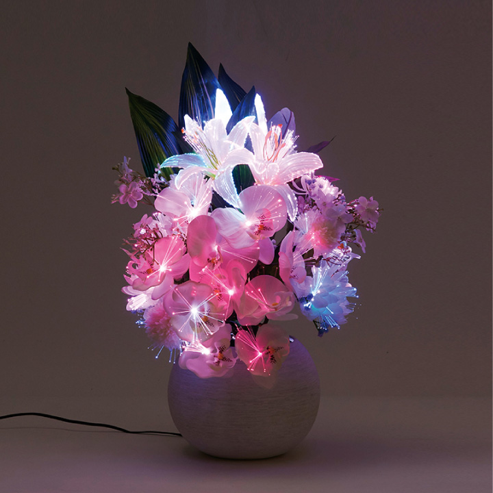 お供え LED 光触媒 ライト 造花 フラワー グランドルミナス 国産 除菌