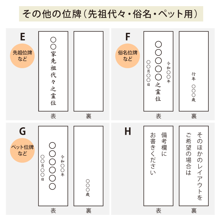 位牌 名入れ 上塗り勝美 4寸 全長19.4cm お位牌 文字入れ 木製｜dearfamily｜05