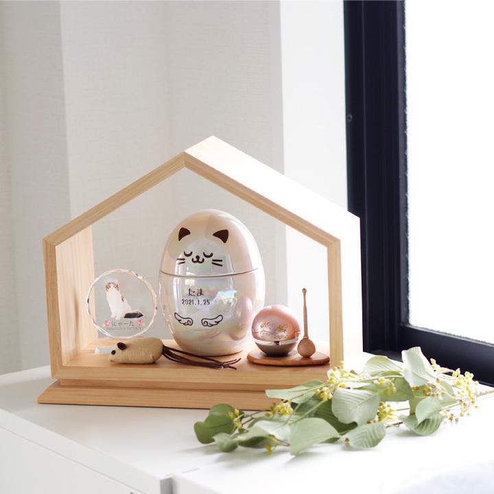 【推し】 ペット仏壇 ヒノキの 仏壇 おうち型 木製 おしゃれ かわいい 【L2277505492】 (14900円)