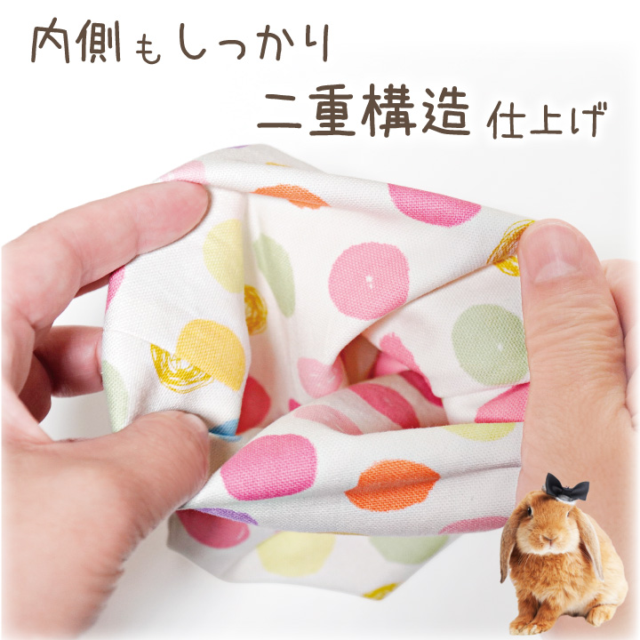 ペット骨壷カバー ペット 骨壷カバー 水玉 3寸 巾着 犬 猫 ネコポス対応｜dearpet｜06