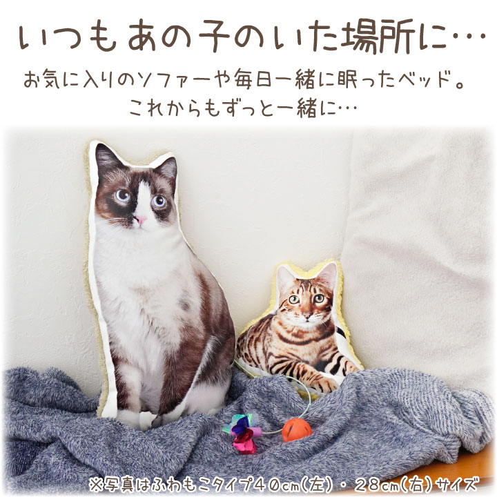 ペット 写真で作る メモリアル クッション もこもこ A3 40cm以内 かわいい オーダー mc 関連画像5