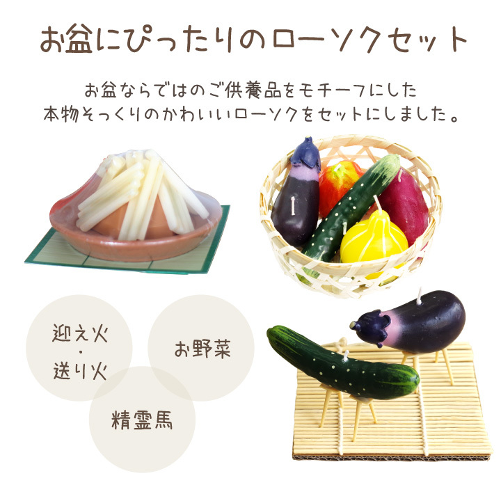 ペット お盆供養 キャンドル 3点セット 精霊...の詳細画像3