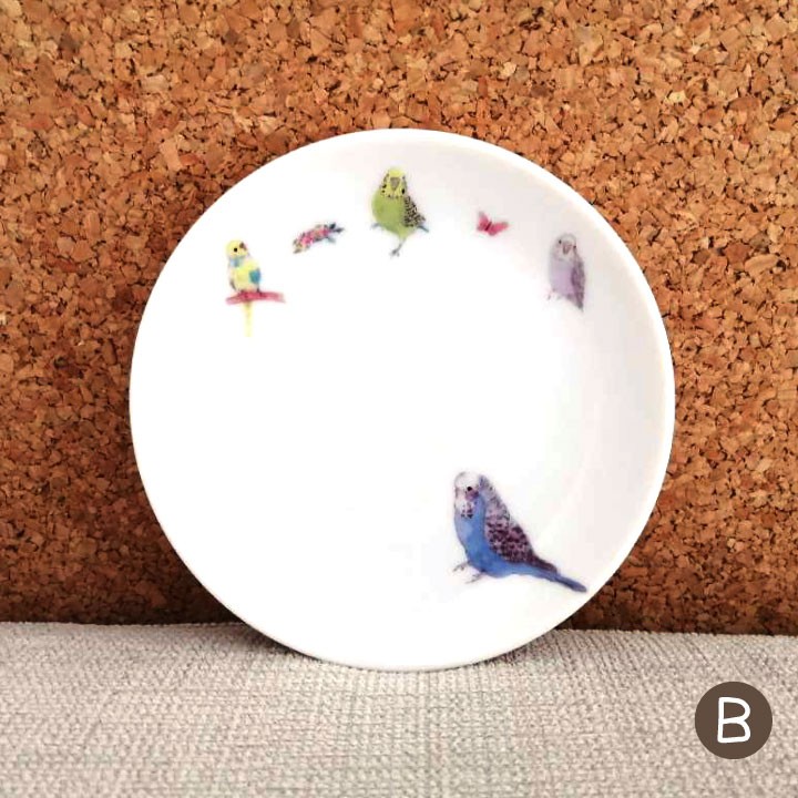 インコちゃんのかわいいお皿