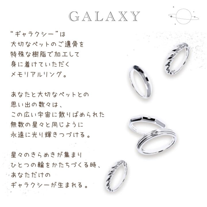 ペット 遺骨 アクセサリー GALAXY MARS ダイヤモンド リング 指輪 ISSHONY GR002｜dearpet｜04