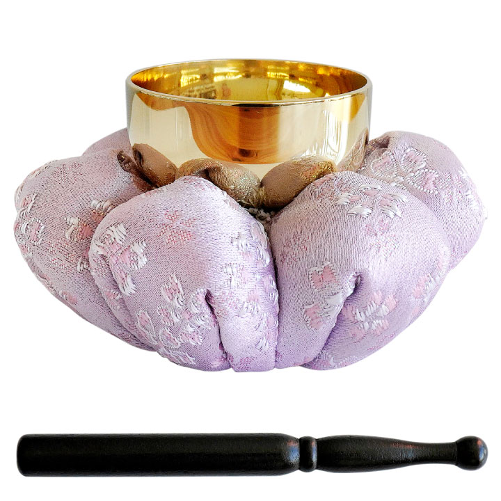 ペット仏具 おりん セット ペットおりん お花 座布団 和風 桜 さくら