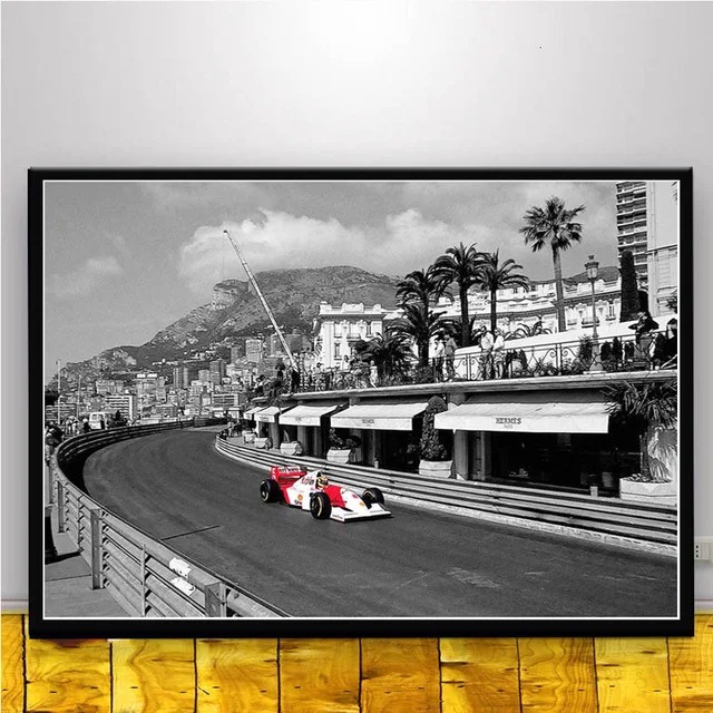 マクラーレン F1 レーシングカー アイルトンセナキャンバスポスター 60×90cm インテリア アート 海外輸入｜decent｜09