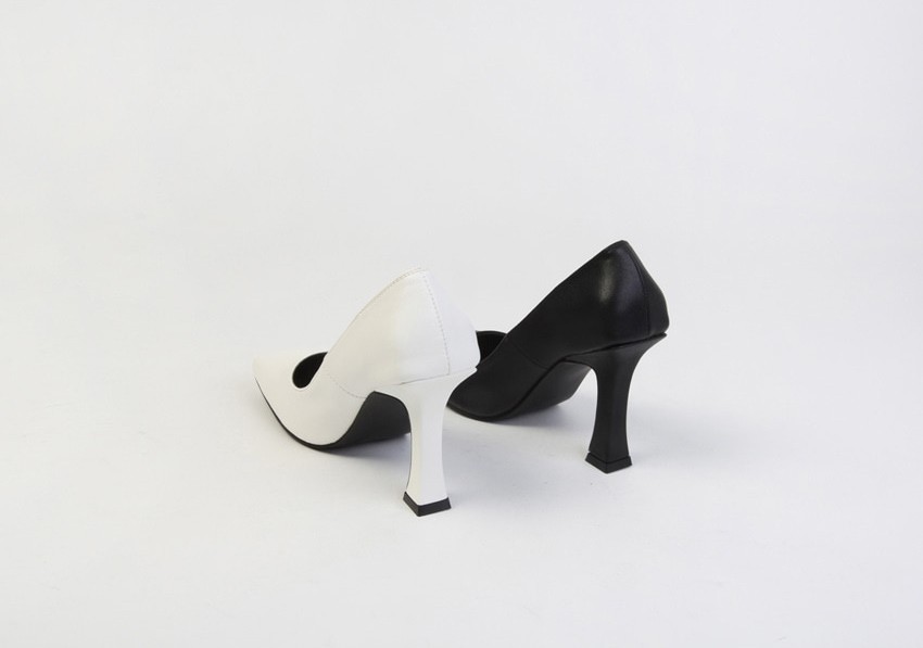 最初の パンプス ハイヒール スクエアトゥ レディースシューズ 黒 白 ブラック ホワイト オフィス 靴 婦人靴 歩きやすい 痛くない ルイヒール -  www.tp-packaging.com