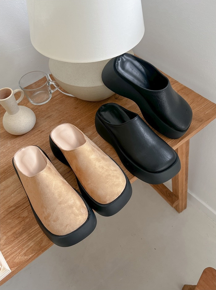 サンダル スクエアトゥ 厚底 ウェッジソール ウェッジヒール