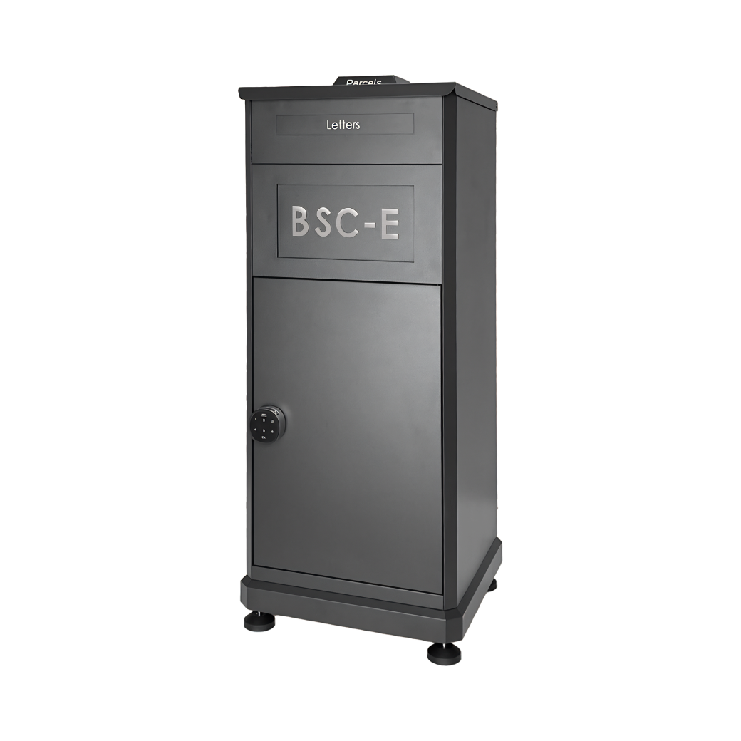 宅配ボックス 電子キー 戸建 ポスト一体型 大型 115L E-Type 防水 おしゃれ 屋外 一戸建て用 置き配ボックス アメリカンポスト P.D.Box Basic | Friendly GARDEN | 01