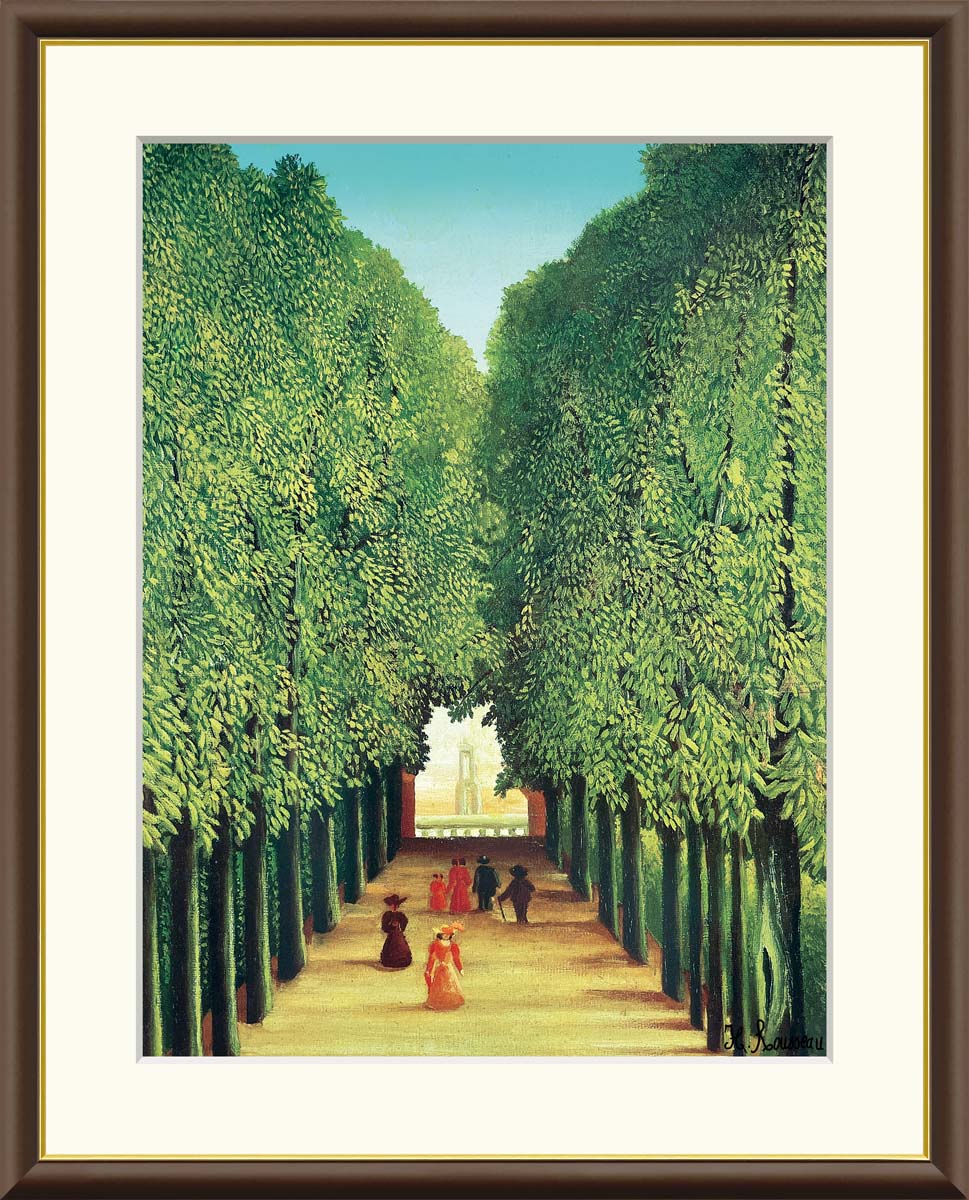 アート額絵 ルソー F6 名画 高精細巧芸画 複製画 手彩仕上げ 額装品