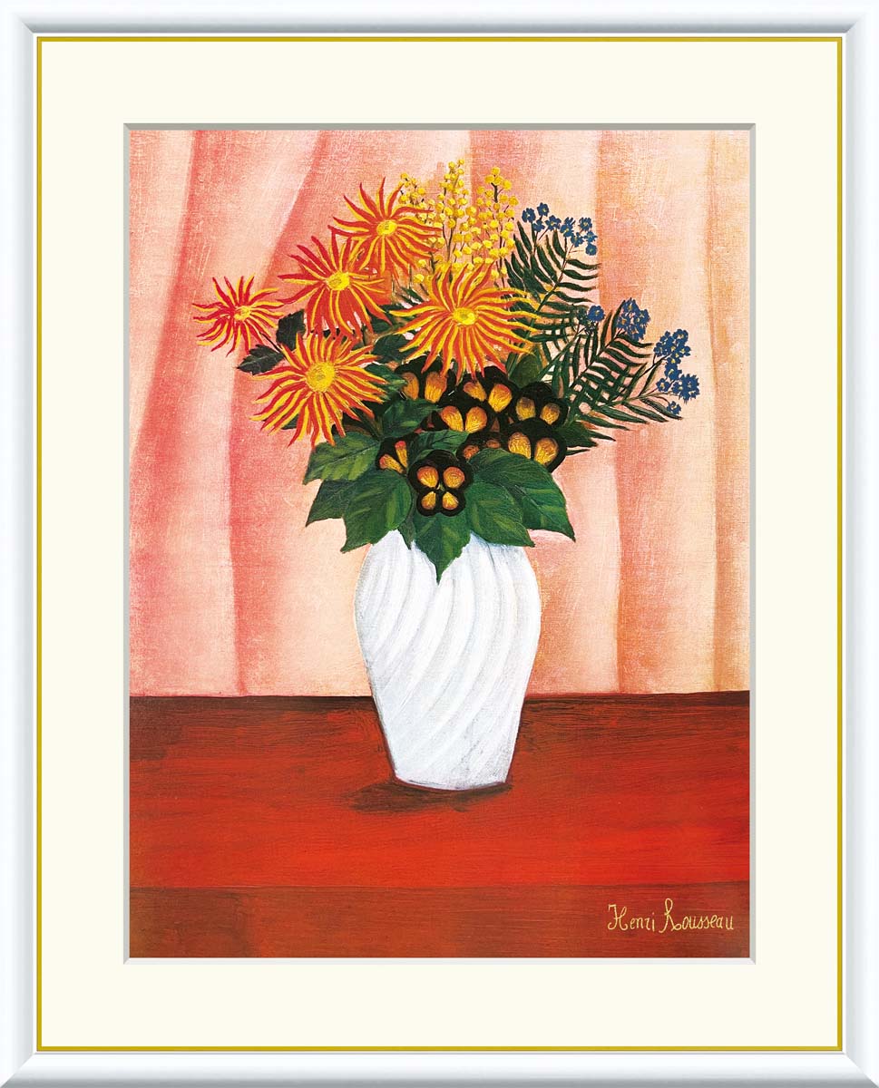 アート額絵 ルソー F6 名画 高精細巧芸画 複製画 手彩仕上げ 額装品