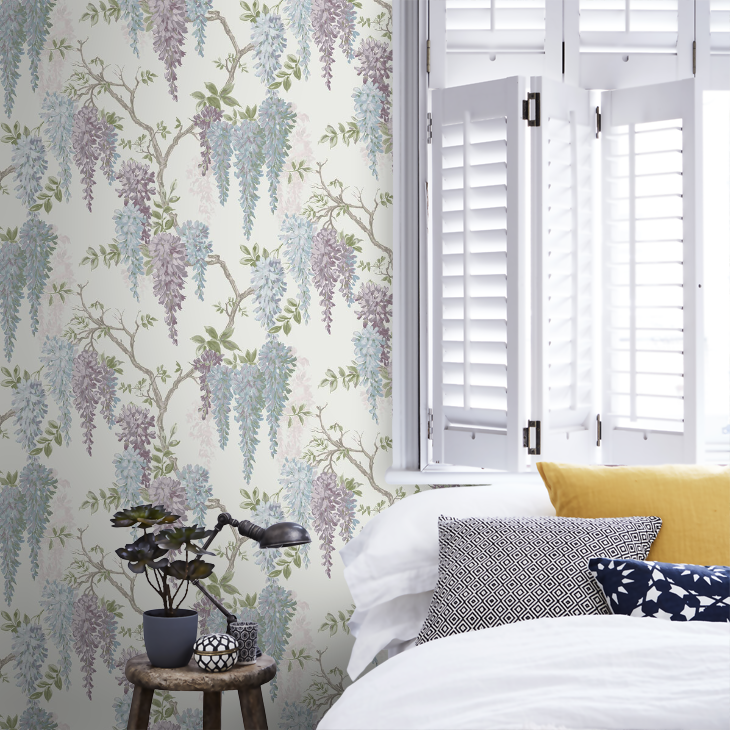 カットサンプル 壁紙 ローラアシュレイ サイズ約B5〜A4 花 おしゃれ