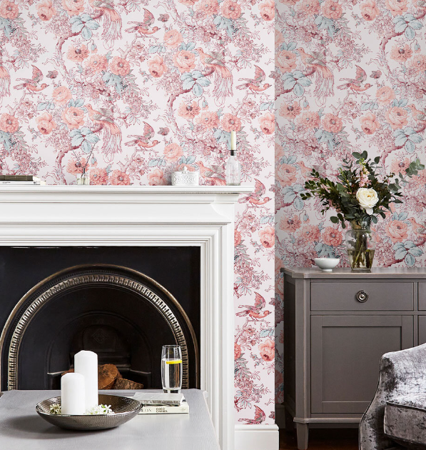 カットサンプル 壁紙 ローラアシュレイ サイズ約B5〜A4 花 おしゃれ