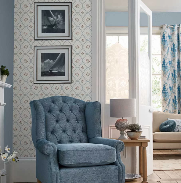 カットサンプル 壁紙 ローラアシュレイ サイズ約B5〜A4 花 おしゃれ