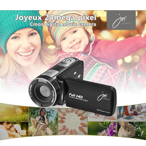 ジョワイユ JOYEUX 2400万画素静止画対応 ハンディカメラ JOY-F6