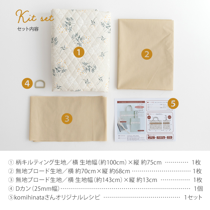 デコレクションズ 手作りキット≪フリルが可愛い♪入園入学2点セット