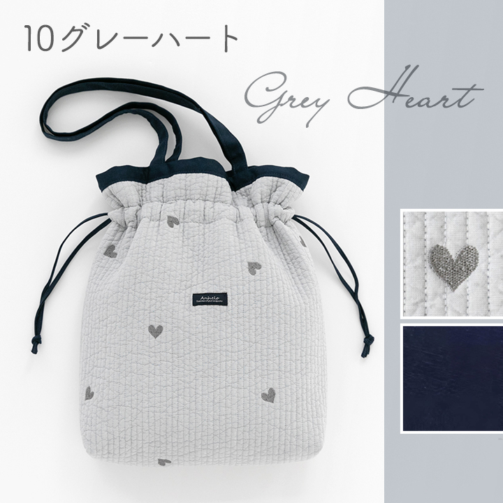 手作りキット≪komihinataさま監修刺繍入りヌビ生地で作る巾着バッグキット≫【1点のみメール便対応】 | デコレクションズ | 06