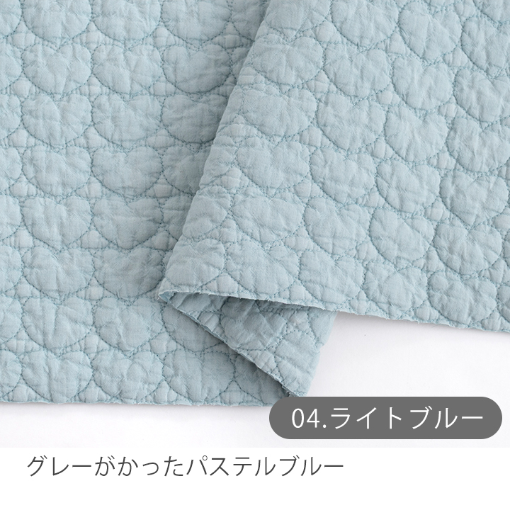 生地 布 ヌビ生地 ハートキルト 幅約138cm ヌビキルティング生地 ラインキルティング生地【50cm単位販売】【オリジナル生地】 | デコレクションズ | 04