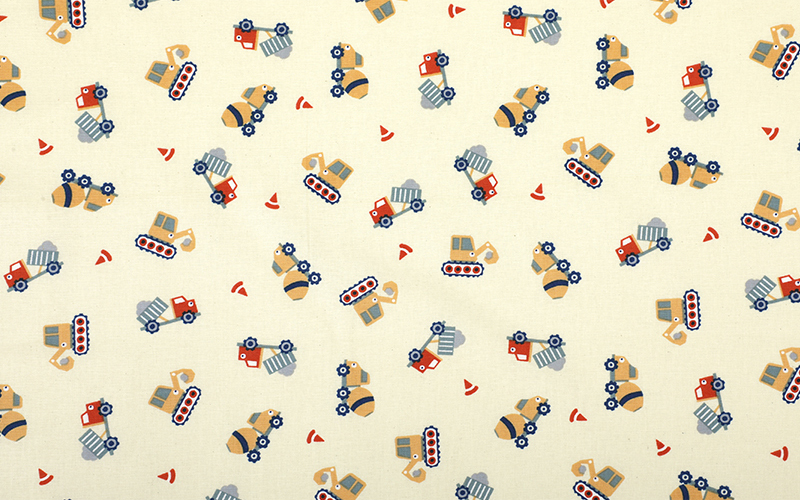 デコレクションズ 生地・布・入園入学≪Constructioncar≫防水コットン