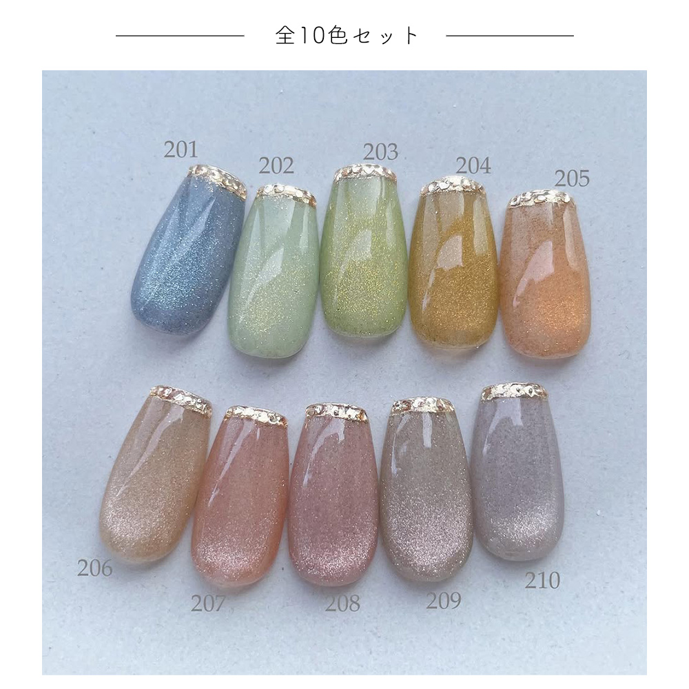 REVE 韓国ジェル マグネット 10色セット irogel（イロジェル） ジェルネイル マグネットネイル カラージェル