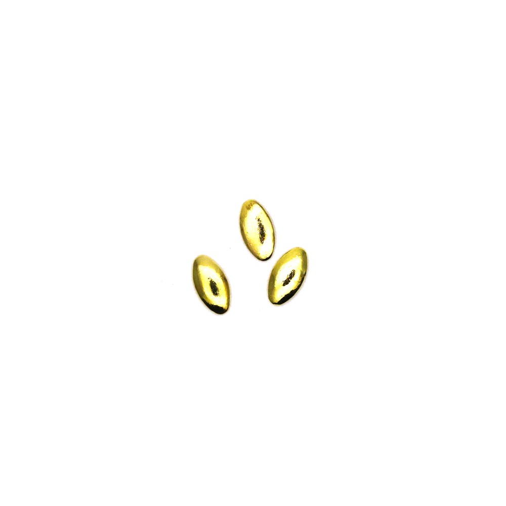 [ネコポス送料無料]ネイルパーツ リーフ型スタッズ  [ゴールド・シルバー/約60個入り]セルフネイル  ジェルネイル｜deconail-seisakujo｜02